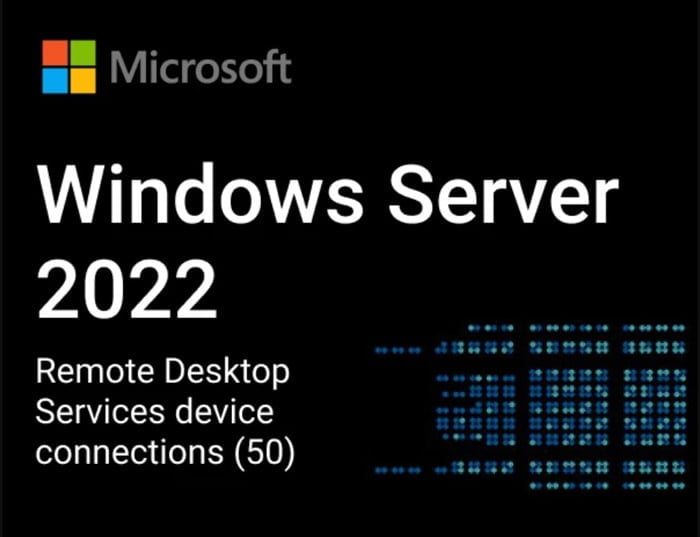 Microsoft Windows Server 2022 Remote Desktop Services 50 User CAL - Product Key